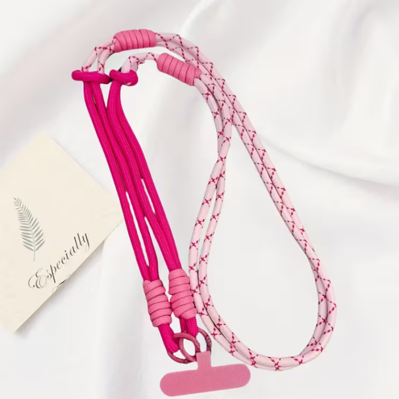 Correa para celular Pink Duo – diseño ajustable en dos tonos