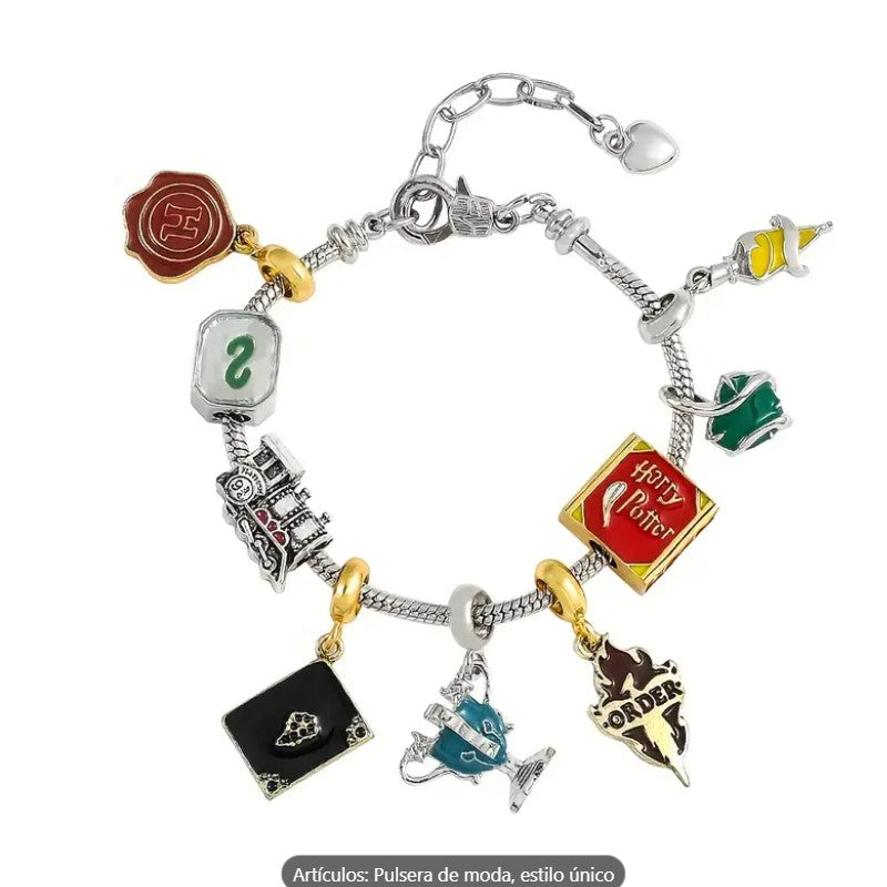 Brazalete Harry Potter estilo Pandora – Encantos de Hogwarts
