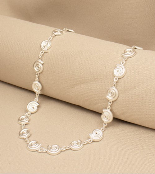 Cadena Caracol baño de plata