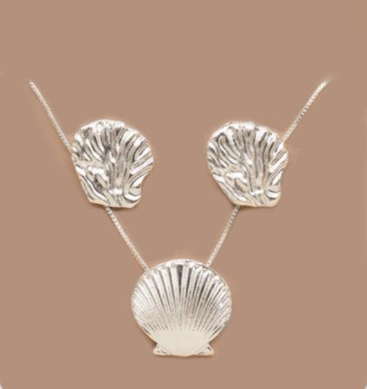 Set Conchas baño de plata