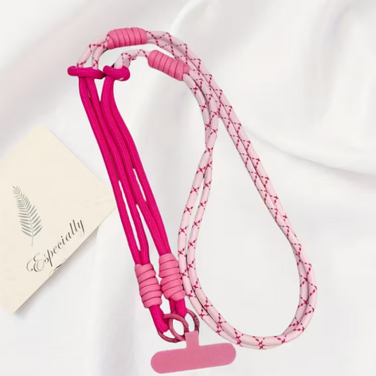 Correa para celular Pink Duo – diseño ajustable en dos tonos