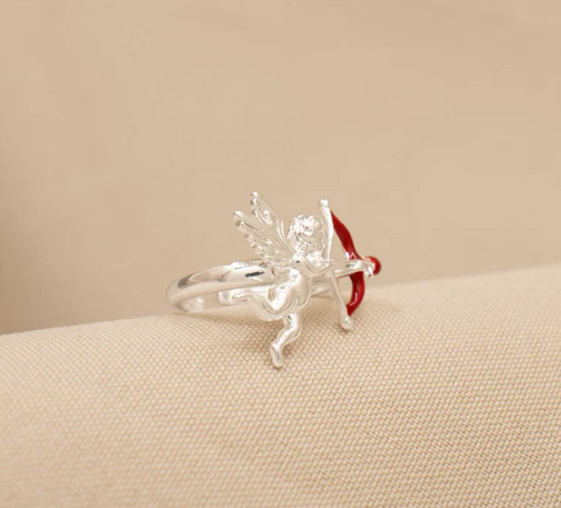 Cupido Mágico – Anillo con Baño en Plata